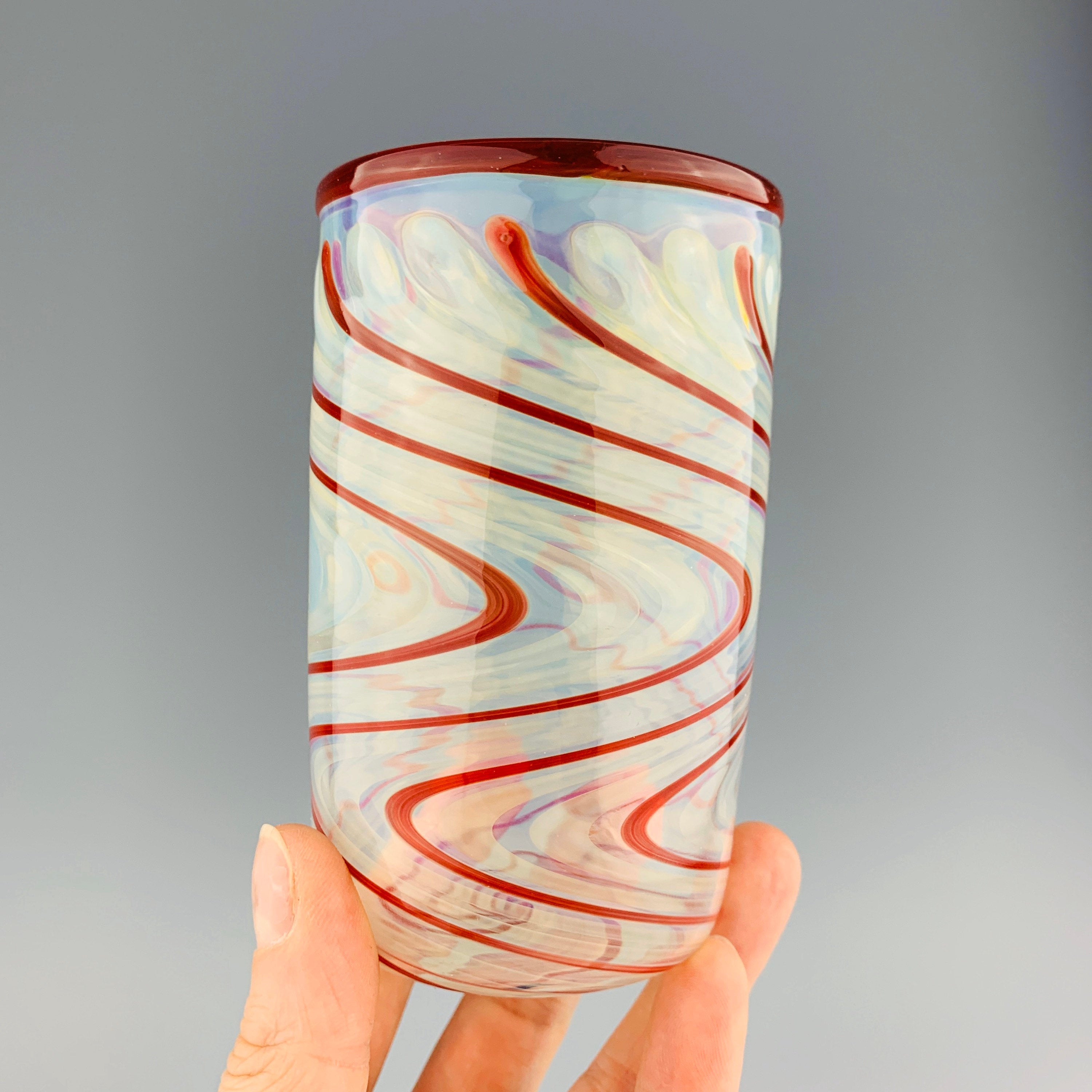 Clear and Red Cup