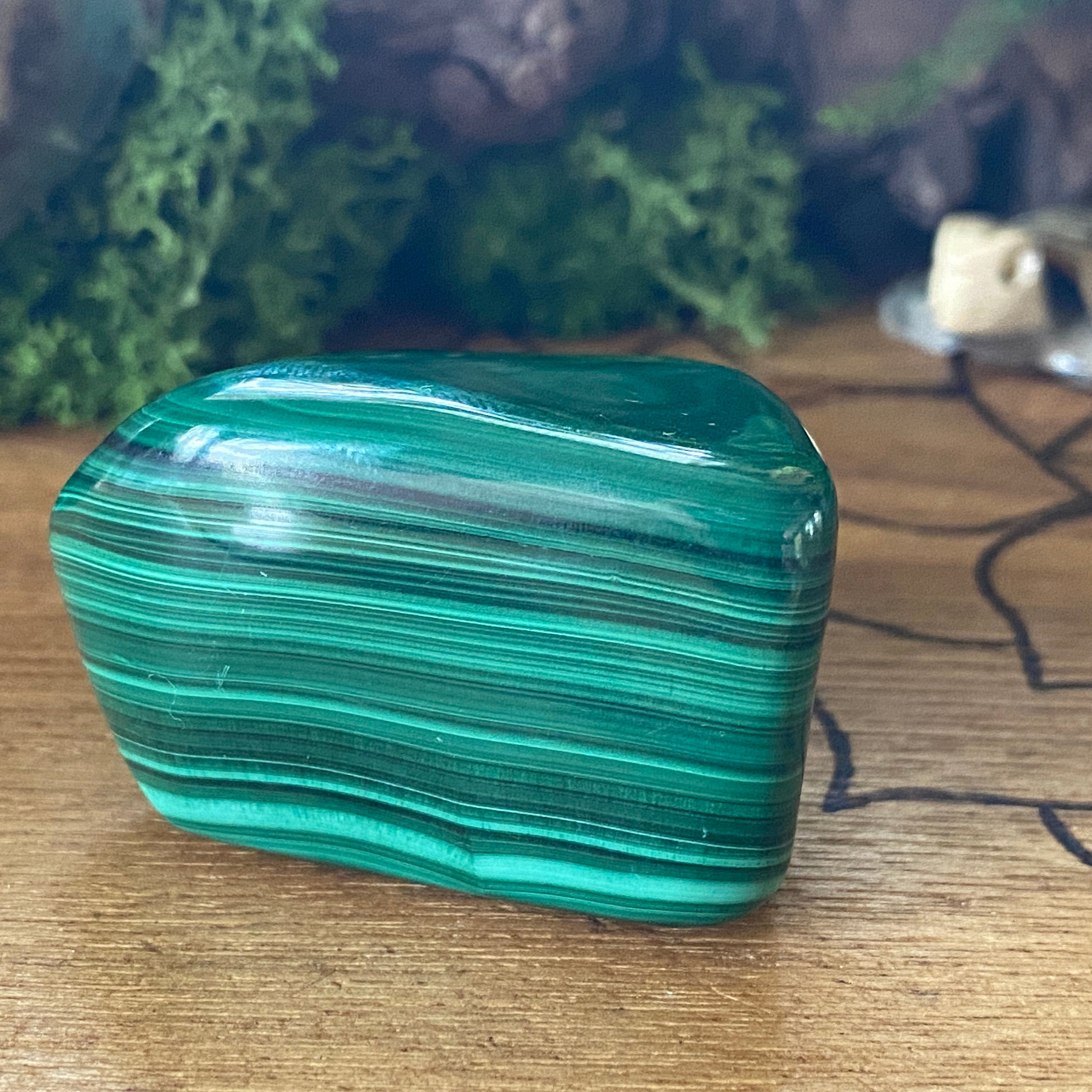Polished Malachite Freeform. Healing Crystals and Healing Stones. Crystal Healing