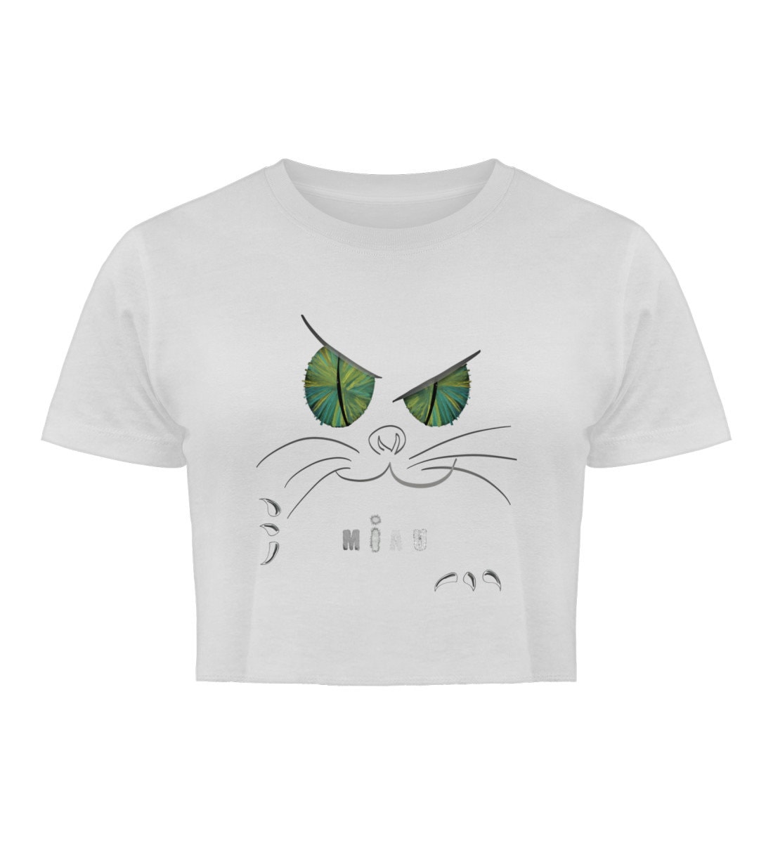 miau - Crop Top Orgánico Chica