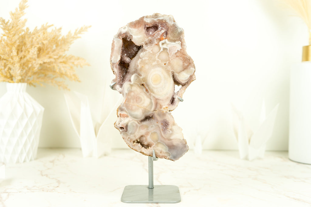 Small Natural Pink Amethyst Geode with Pink Amethyst Druzy, Ethically Sourced 1.7 Kg - 3.7 lb