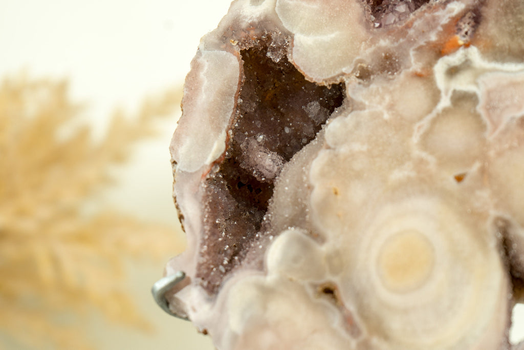 Small Natural Pink Amethyst Geode with Pink Amethyst Druzy, Ethically Sourced 1.7 Kg - 3.7 lb