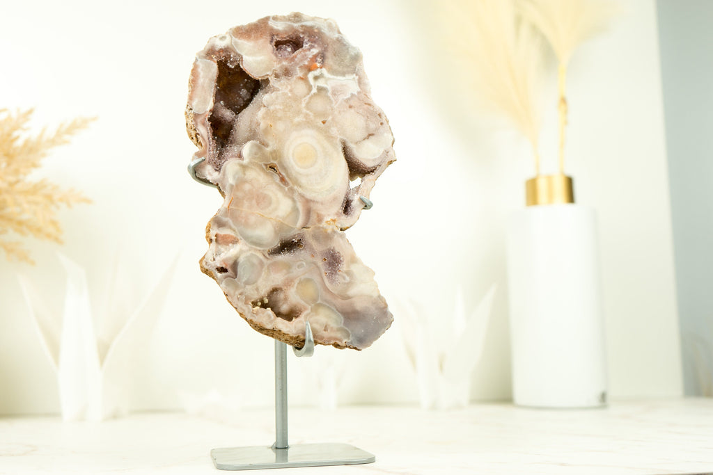 Small Natural Pink Amethyst Geode with Pink Amethyst Druzy, Ethically Sourced 1.7 Kg - 3.7 lb