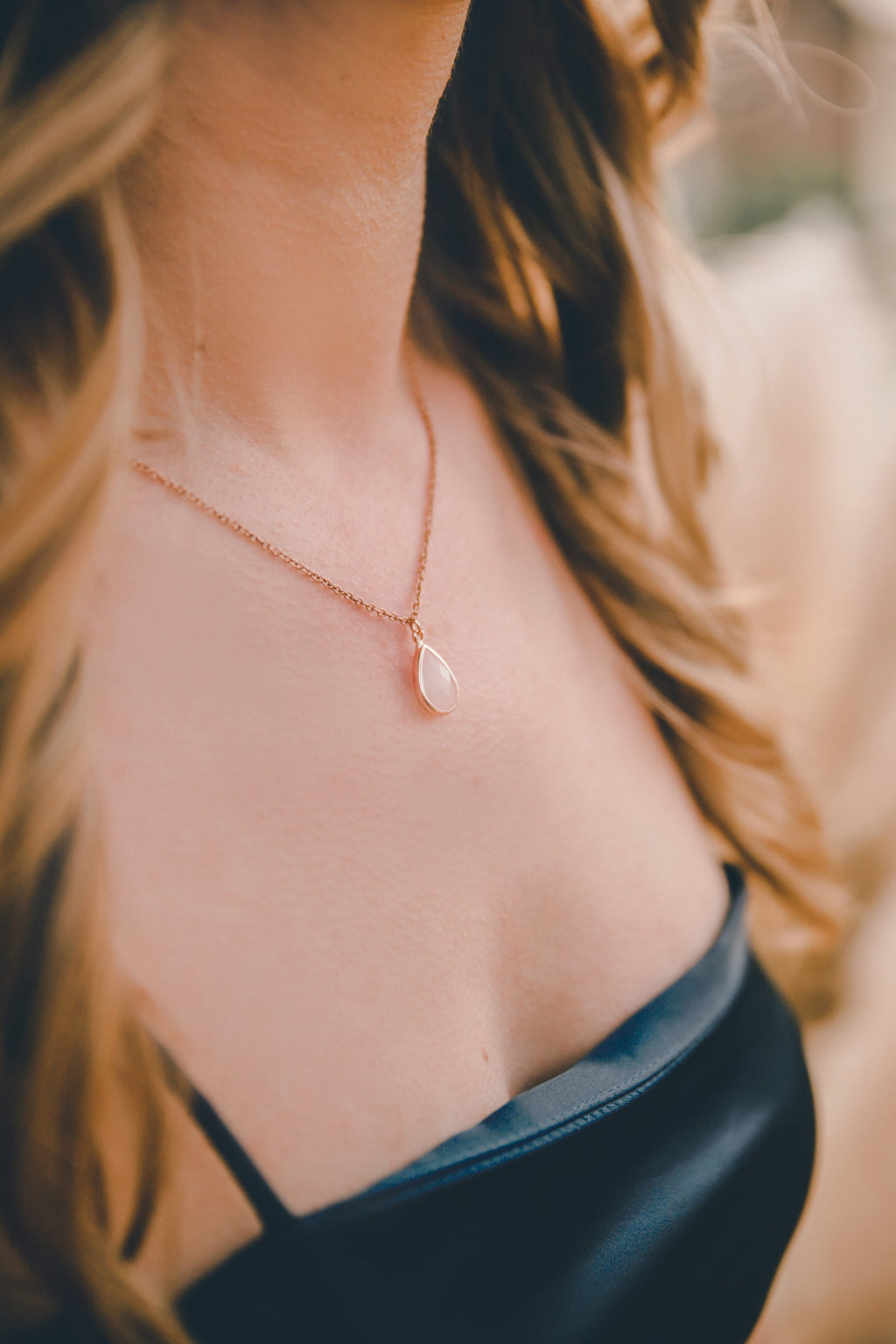 Kleine Tropfen Ohrhänger Gold,Silber, Roségold / Schmuck für die Trauzeugin, Brautjungfer/ kleines Geschenk zu Weihnachten, Geburtstag