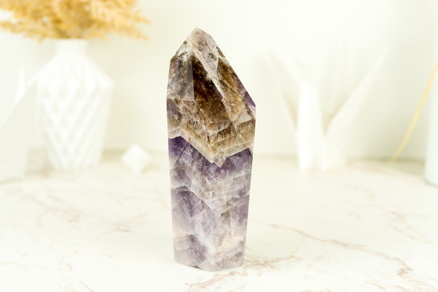 Large Super 7 Obelisk, Super Seven Scepter Generator, Natural and Ethical Melody Stone - 8 Inches 3.5 Lb