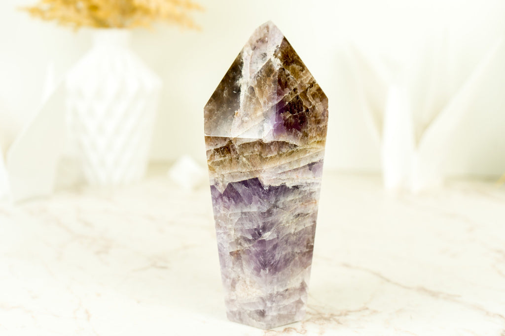 Large Super 7 Obelisk, Super Seven Scepter Generator, Natural and Ethical Melody Stone - 8 Inches 3.5 Lb