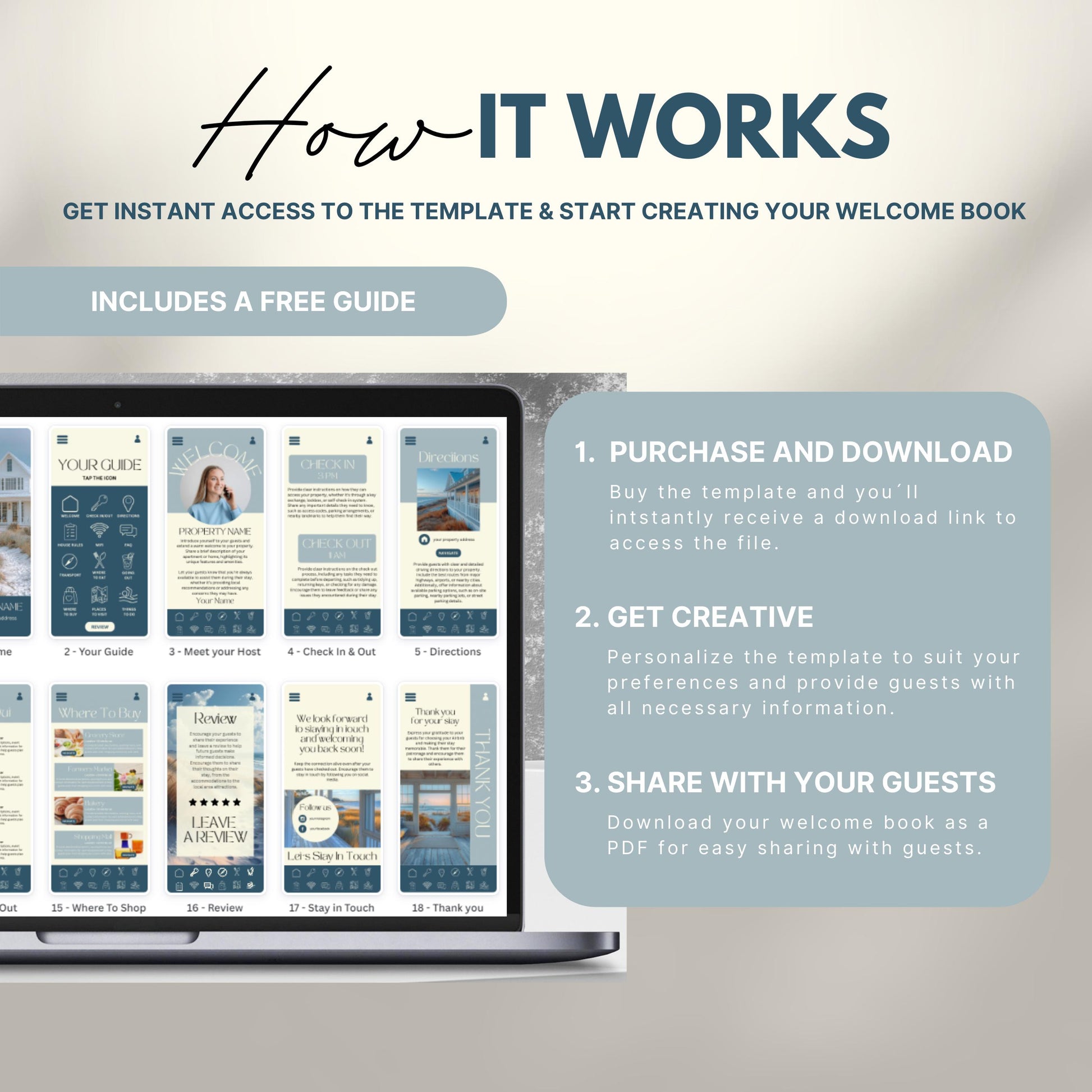 Airbnb Welcome Book Bundle, Digital Guest Book, Welcome Guide Mobile Template, Hosting House Guide, VRBO, Vacation Short Term Rental, Canva