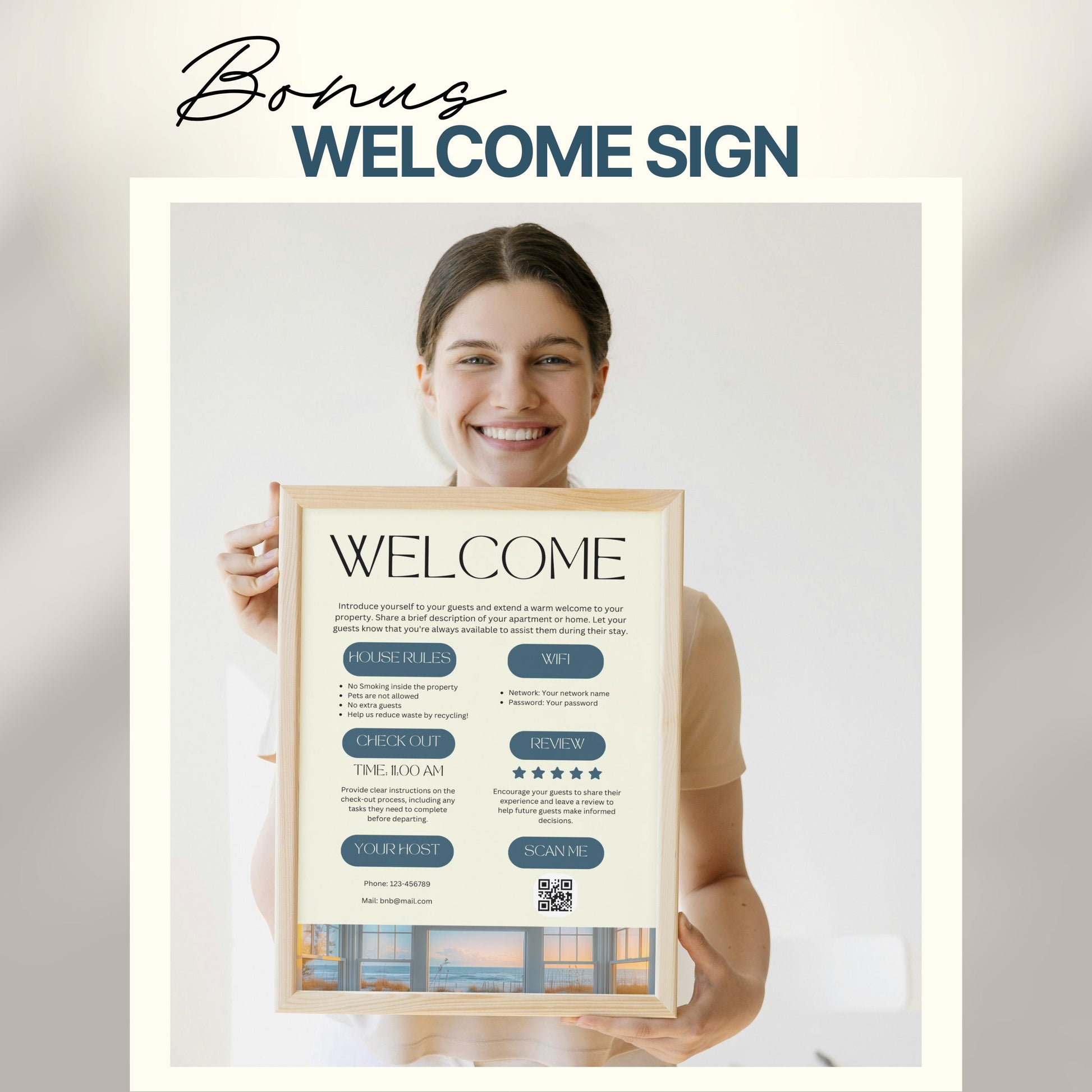 Airbnb Welcome Book Bundle, Digital Guest Book, Welcome Guide Mobile Template, Hosting House Guide, VRBO, Vacation Short Term Rental, Canva
