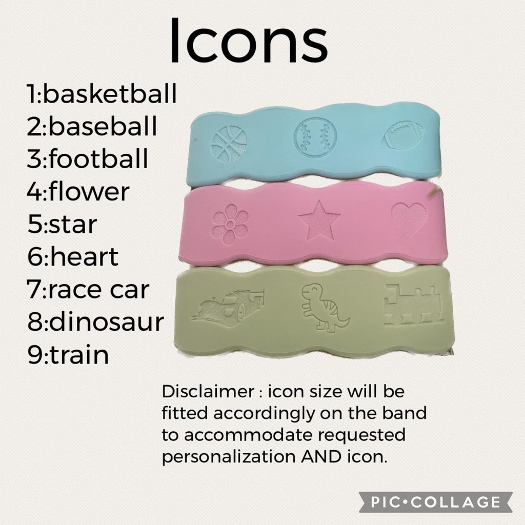 Pack of 4 Bottle Personalized bands, Silicone Label, Water Bottle Label, Reusable label , Engraved Cup Label, School Label, Daycare Label