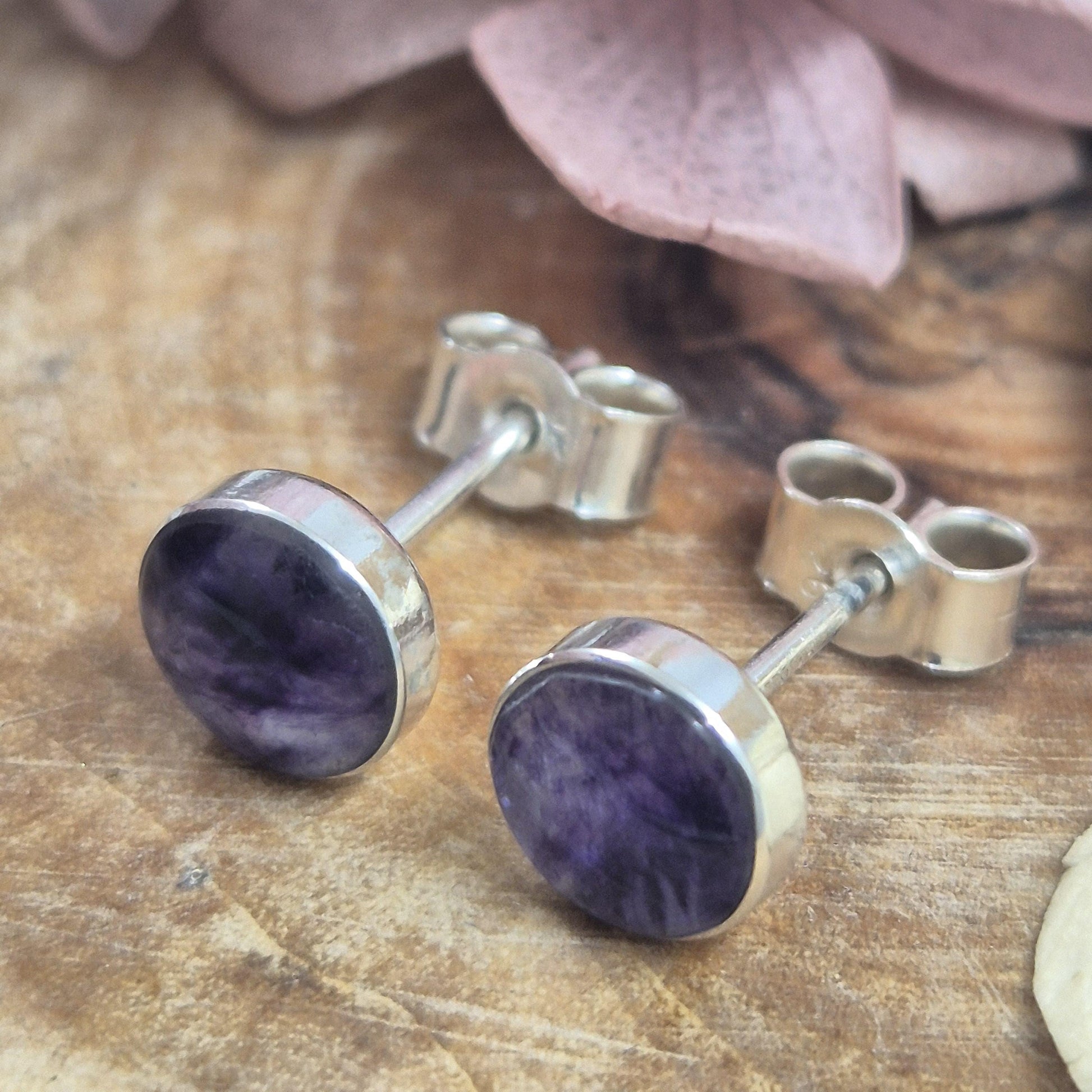 Blue John | Blue John Stud Earrings | Blue John Studs | Blue John Jewellery
