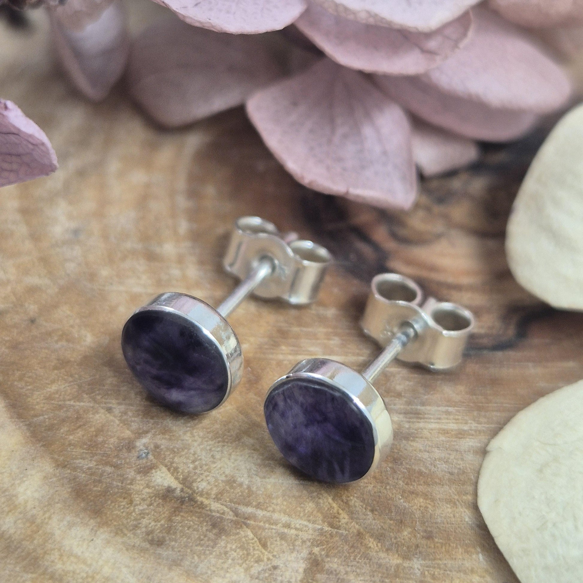 Blue John | Blue John Stud Earrings | Blue John Studs | Blue John Jewellery