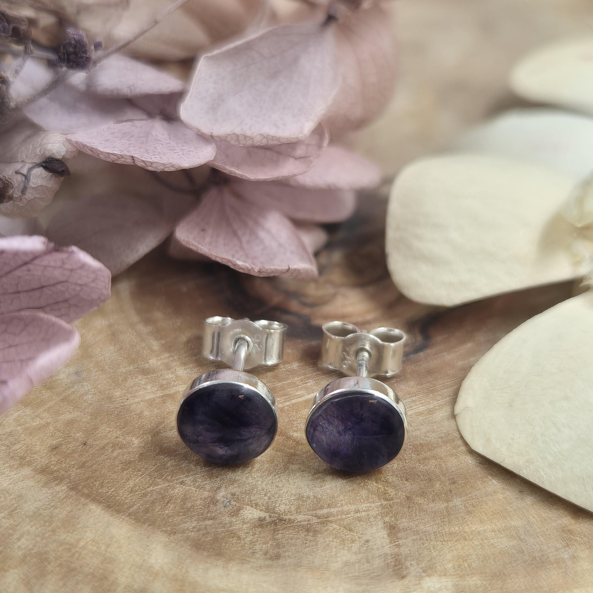 Blue John | Blue John Stud Earrings | Blue John Studs | Blue John Jewellery