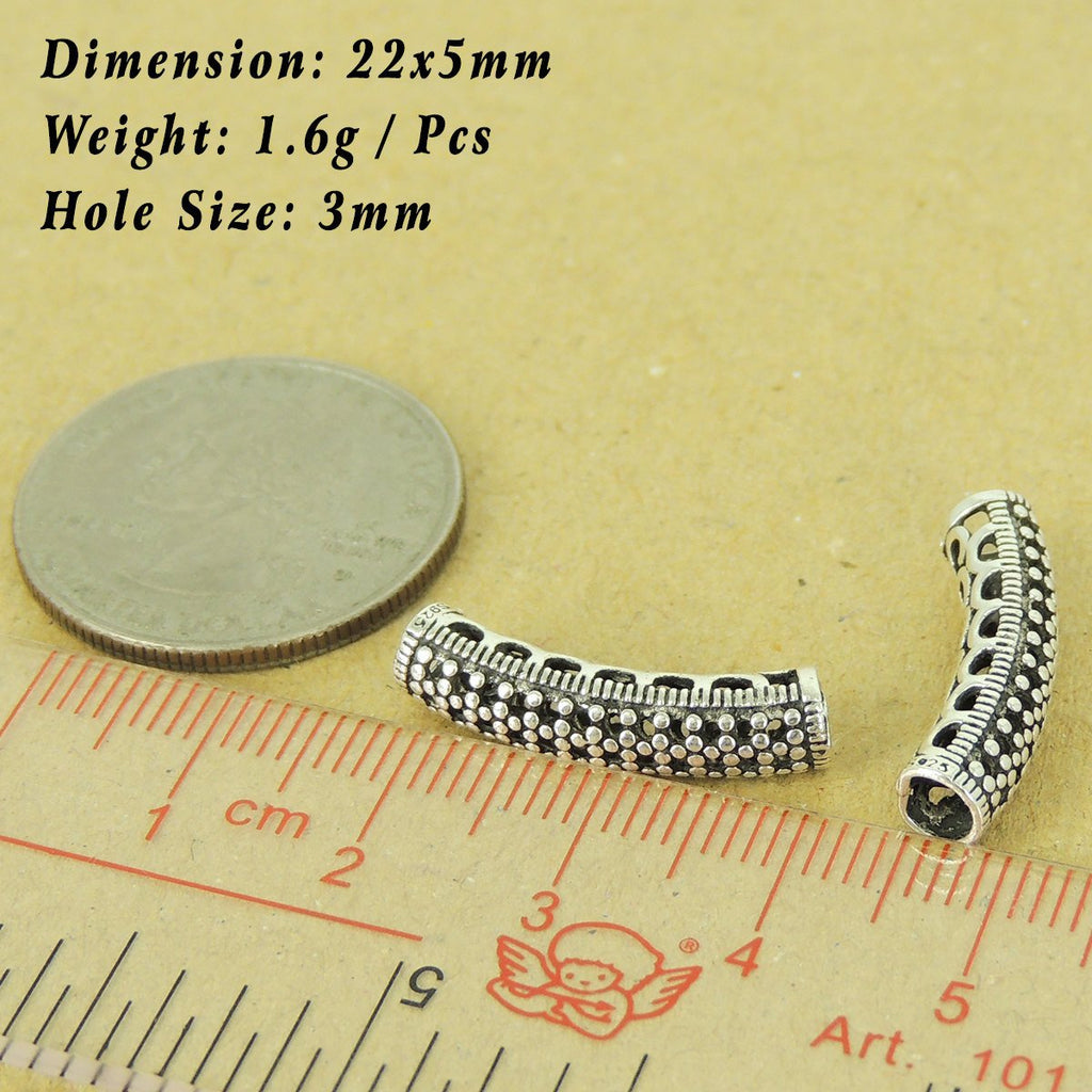 2 PCS 925 Stamp Sterling Silver Lucky Charm Vintage WSP477X2 Wholesale: See Discount Coupons in Item Details