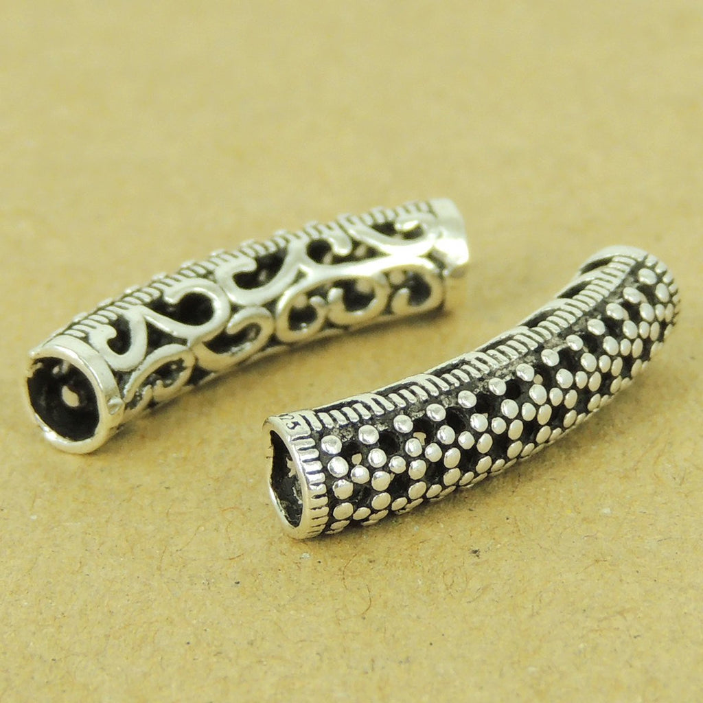 2 PCS 925 Stamp Sterling Silver Lucky Charm Vintage WSP477X2 Wholesale: See Discount Coupons in Item Details