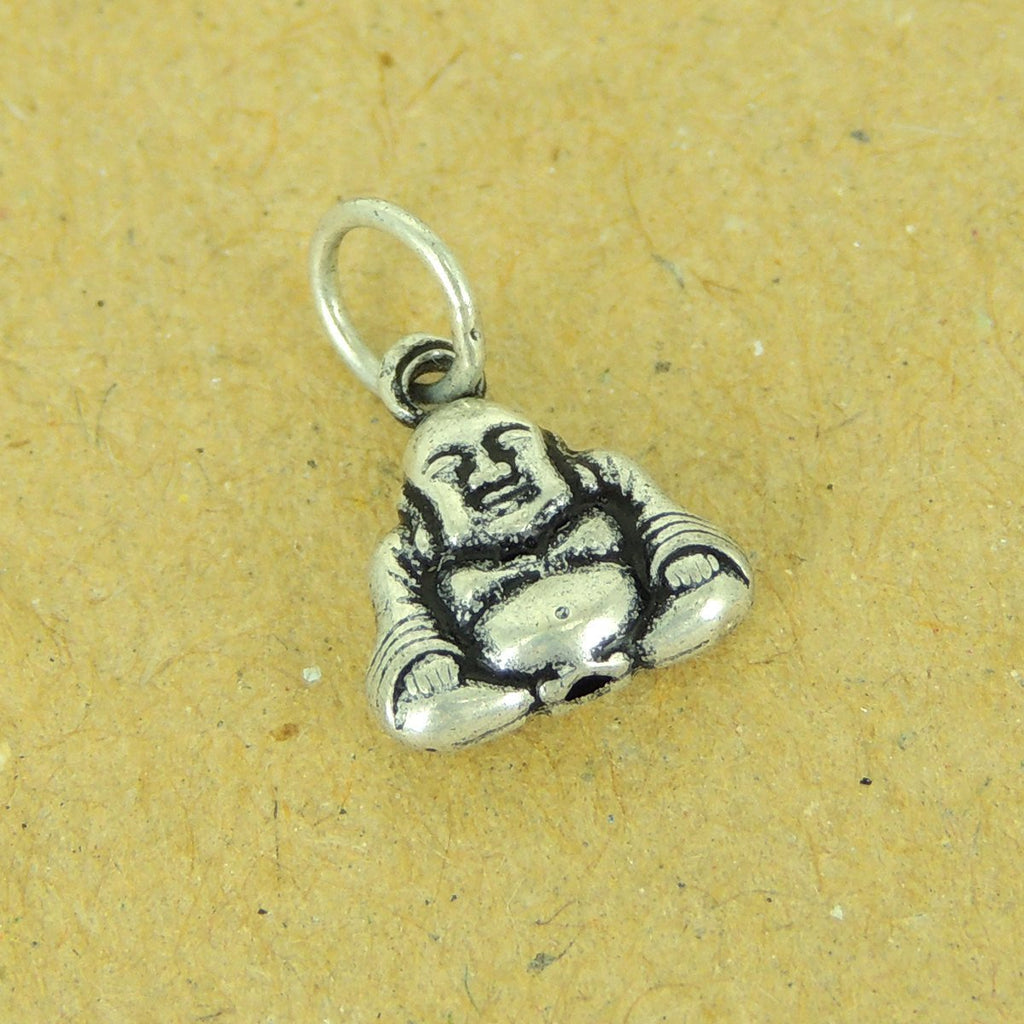 2 PCS 925 Sterling Silver Buddha Pendant Vintage Protection WSP467X2 Wholesale: See Discount Coupons in Item Details