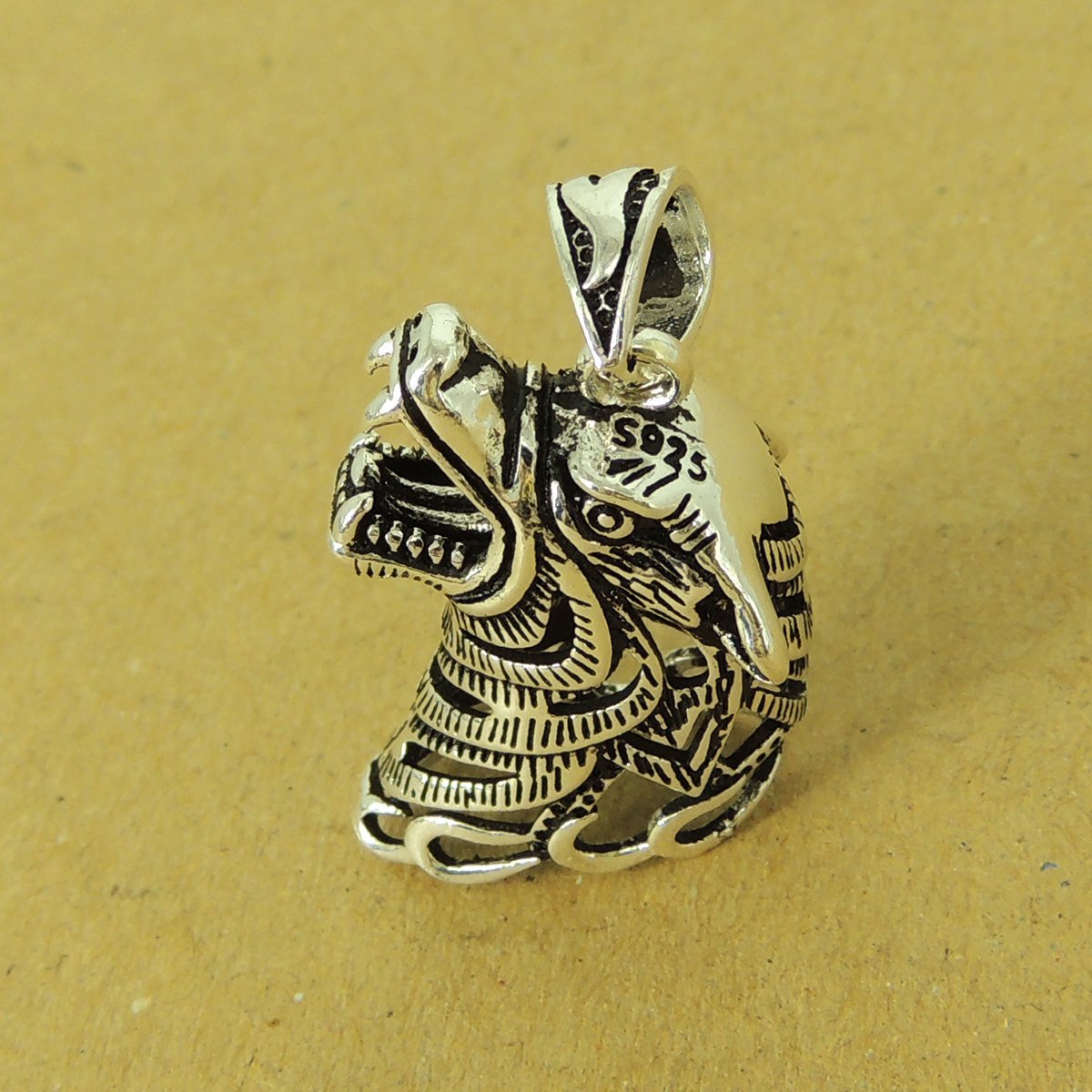 1 PCS 925 Stamp Sterling Silver Wolf Head Pendant DIY Jewelry Making WSP506 Wholesale: See Discount Coupons in Item Details