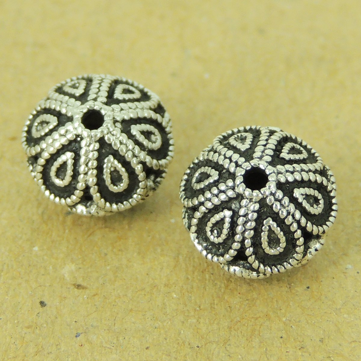 2 PCS 925 Sterling Silver Beads Vintage Celtic WSP485X2 Wholesale: See Discount Coupons in Item Details