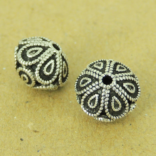 2 PCS 925 Sterling Silver Beads Vintage Celtic WSP485X2 Wholesale: See Discount Coupons in Item Details