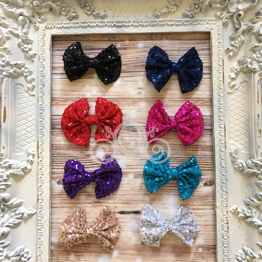 3 - 4" Sequin Bow or Headband