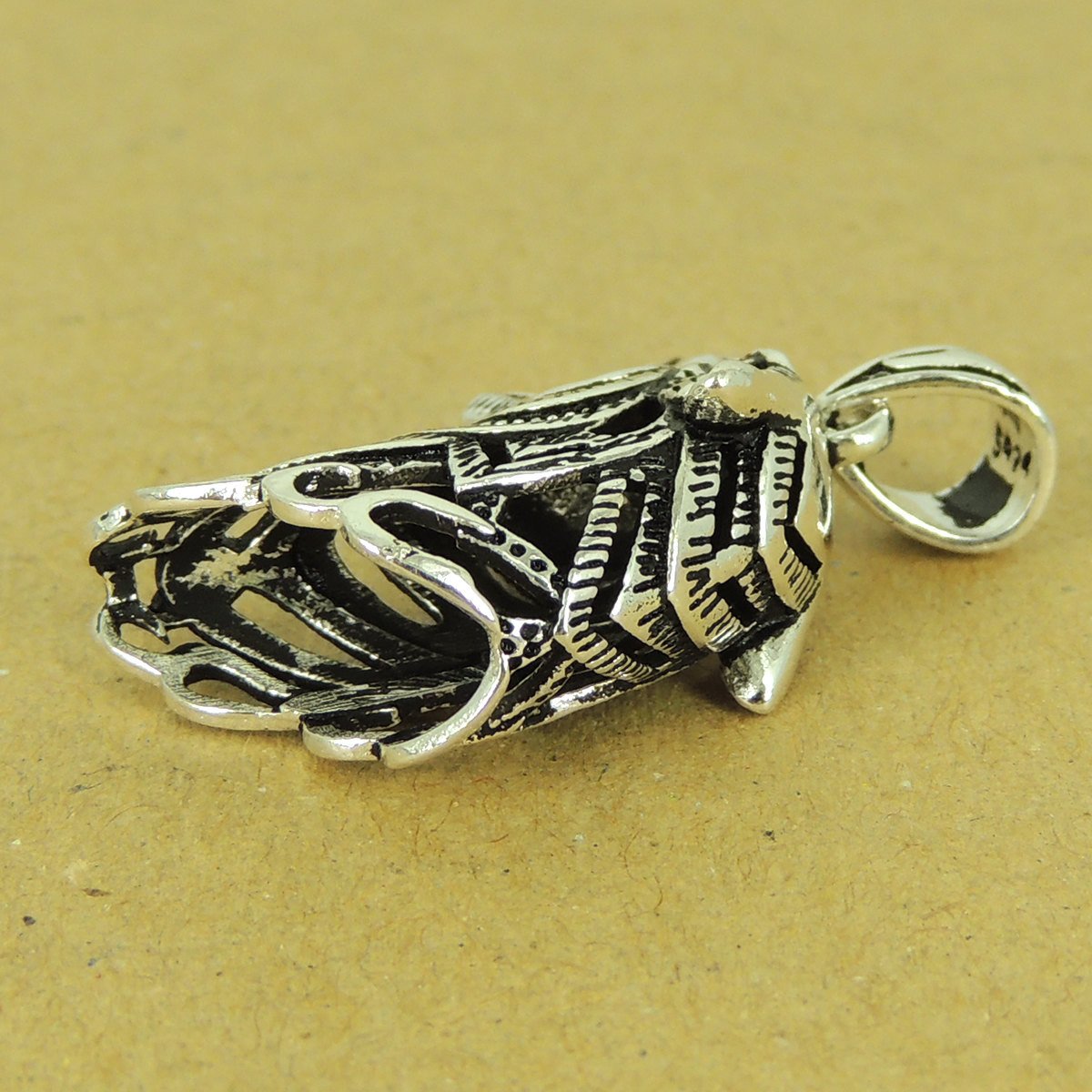 1 PCS 925 Stamp Sterling Silver Wolf Head Pendant DIY Jewelry Making WSP506 Wholesale: See Discount Coupons in Item Details