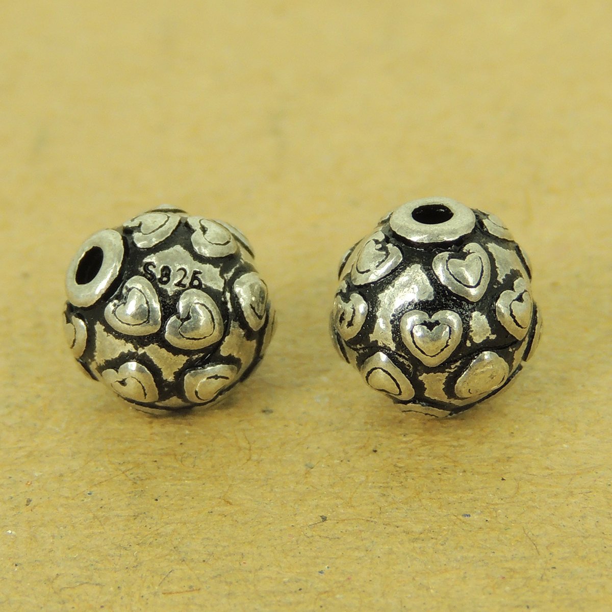 2 Pcs 925 Stamp Sterling Silver Barrel Beads Vintage DIY Jewelry Making WSP516X2 Wholesale: See Discount Coupons in Item Details