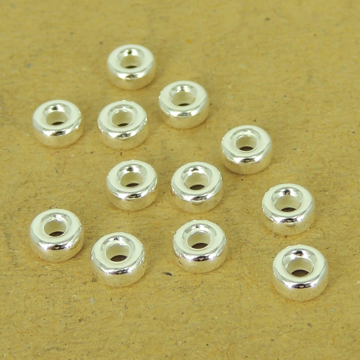 12 Pcs 925 Sterling Silver Spacers Vintage DIY Jewelry Making WSP531X12 Wholesale: See Discount Coupons in Item Details