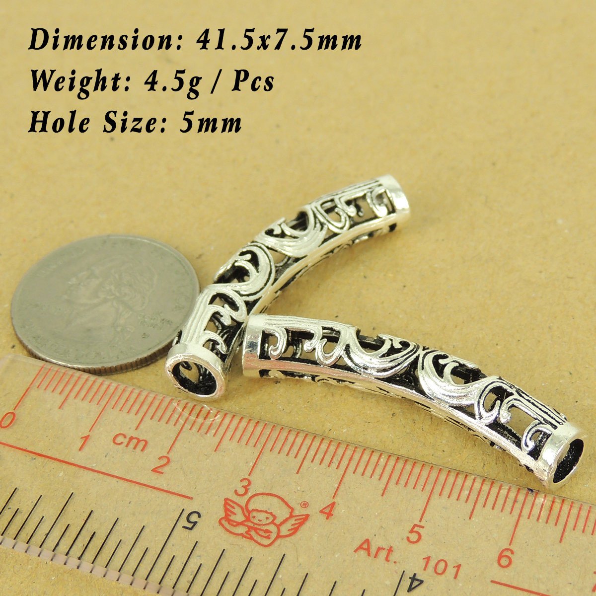 2 Pcs 925 Sterling Silver Charm Protection DIY Jewelry Making WSP542X2 Wholesale: See Discount Coupons in Item Details