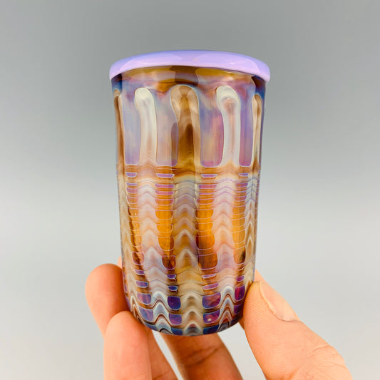 Amber and Purple Shot Glass