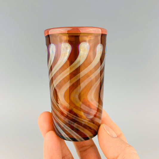 Amber and Rust Shot Glass