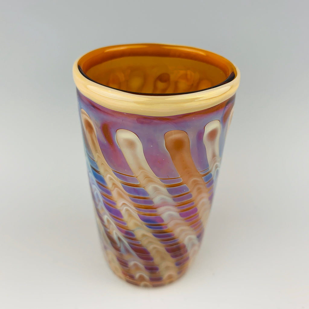 Amber and Tan Shot Glass