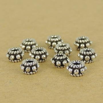 New 2 10 PCS 925 Sterling Silver Spacers Beads Vintage WSP397X10 Wholesale: See Discount Coupons in Item Details
