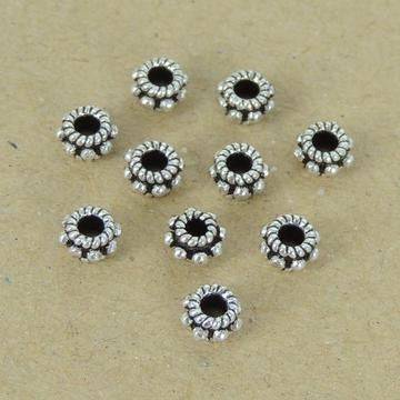 New 2 10 PCS 925 Sterling Silver Spacers Beads Vintage WSP397X10 Wholesale: See Discount Coupons in Item Details