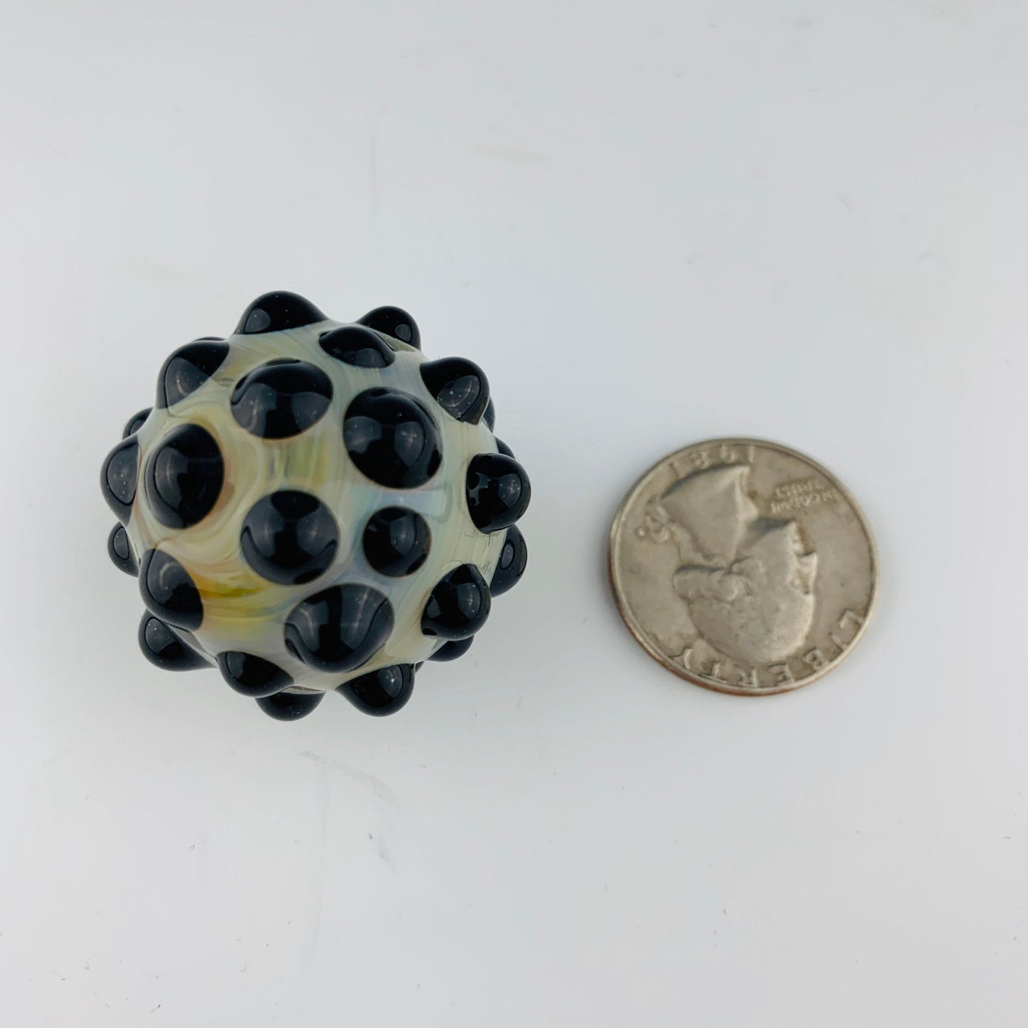 Black and Yellow Hobnail Marble