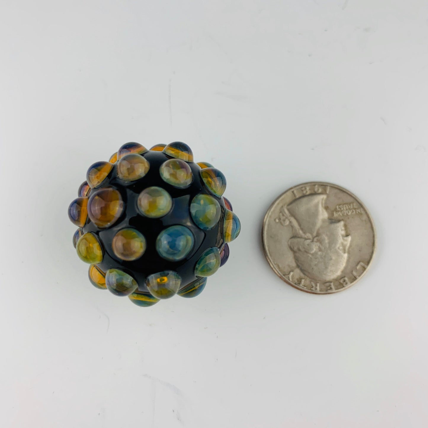 Striking Yellow Hobnail Marble