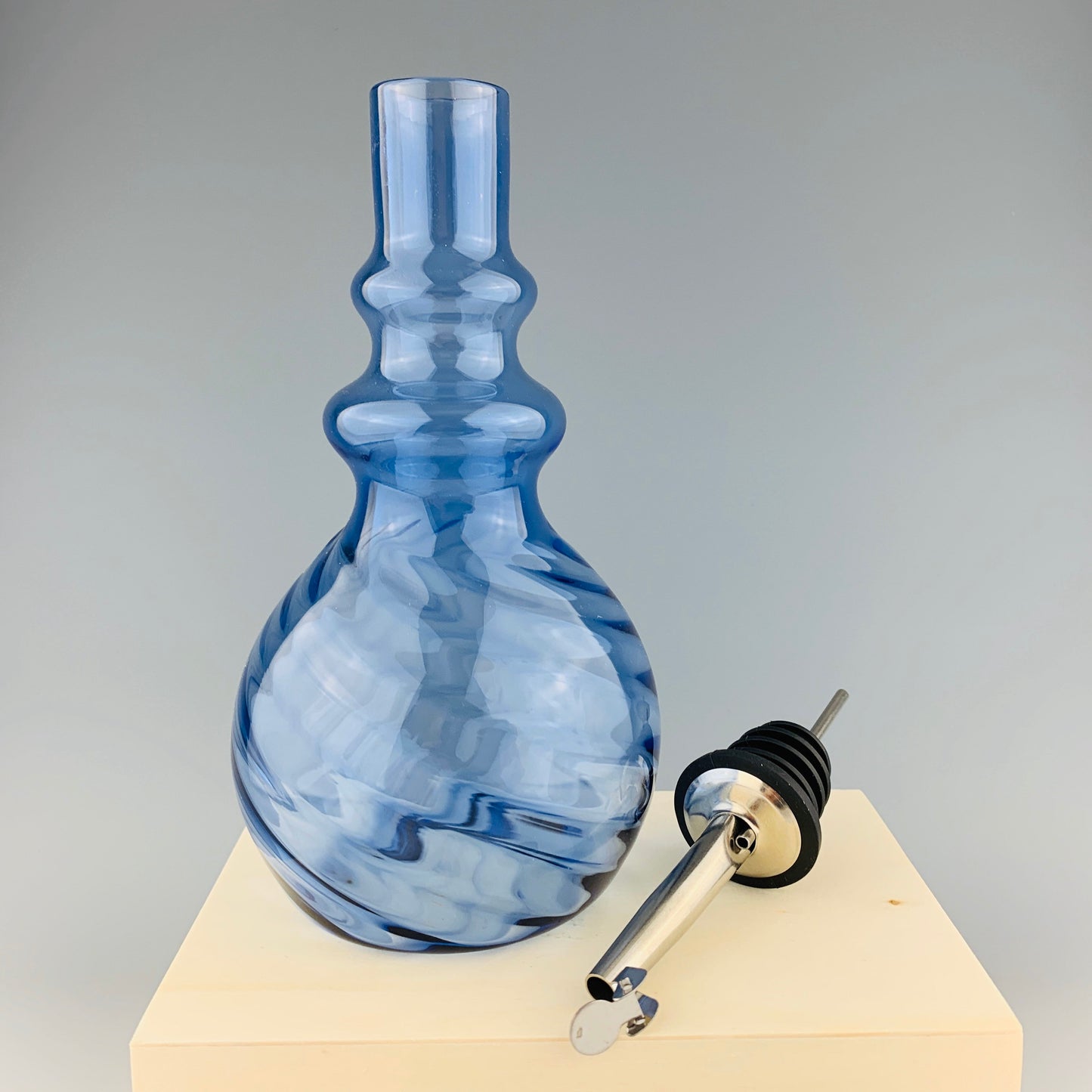 Brilliant Blue Oil Bottle