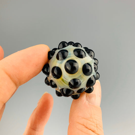 Black and Yellow Hobnail Marble