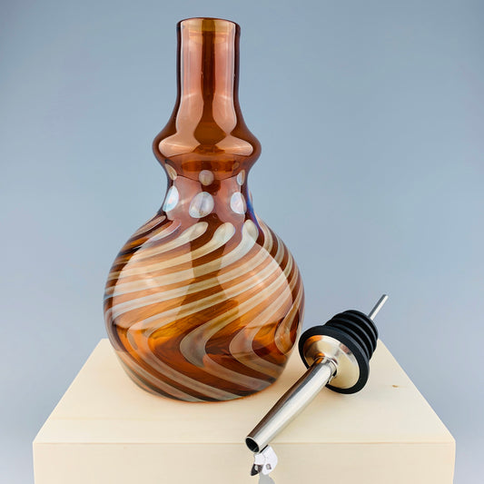 Amber and Silver Oil Bottle