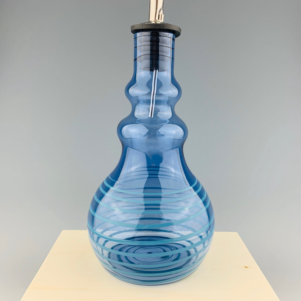 Brilliant Blue and Teal Oil Bottle