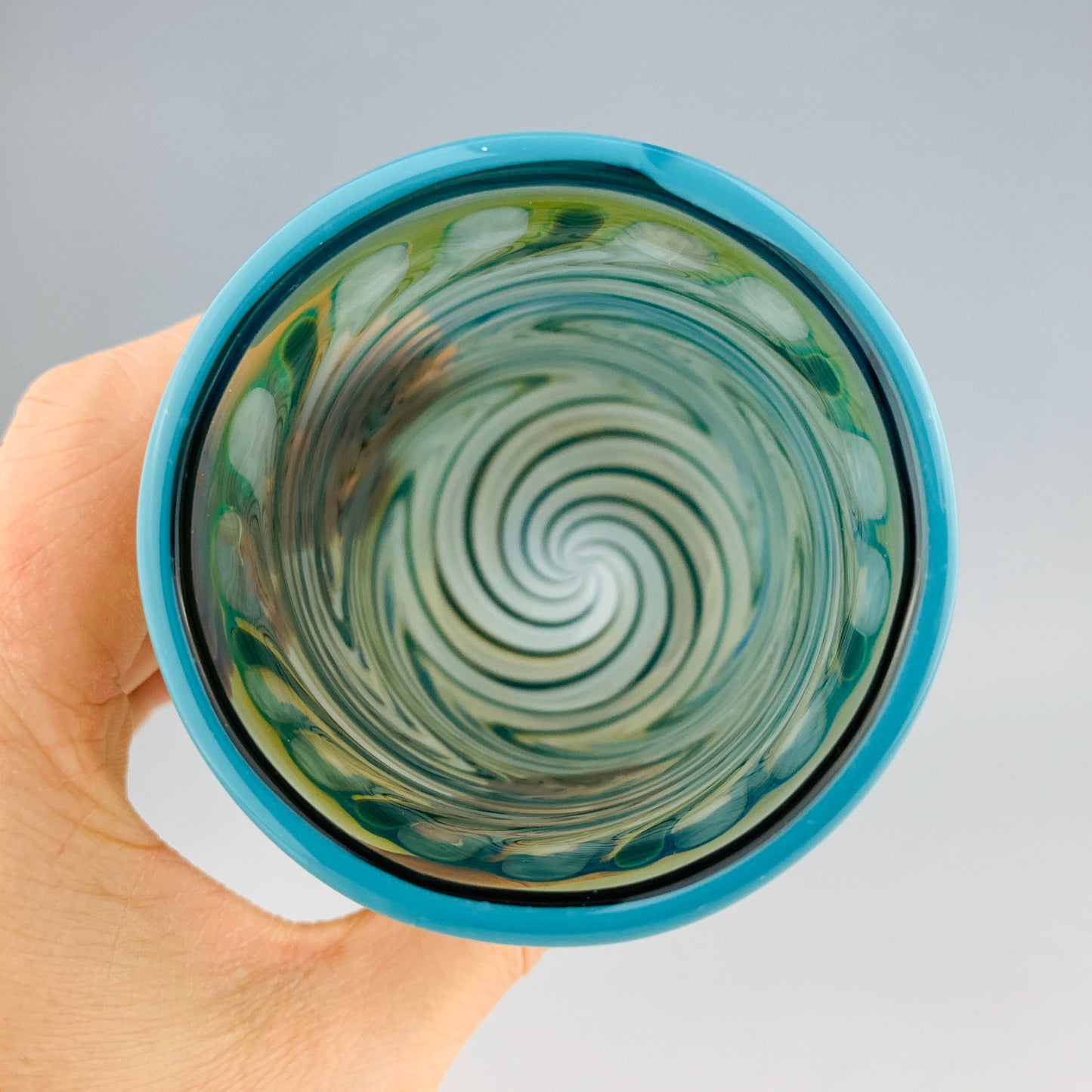 Charcoal and Teal Cup