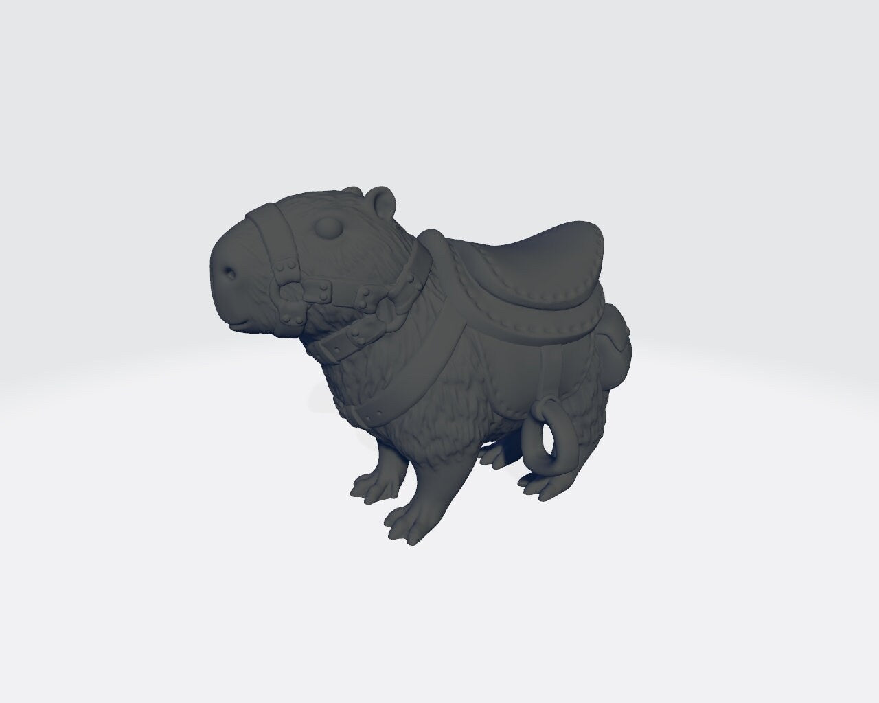 22mm Capybara Mount for Dungeons and Dragons | D&D | Pathfinder | DnD | Tabletop Games | Wargames | Resin Miniature | Clay's Kiln