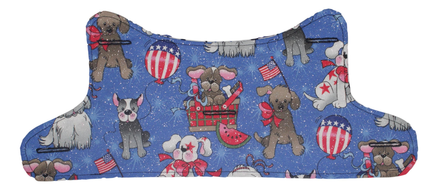 4th of July Celebration Puppies * Independence Day Dogs * USA * American Stars Interchangeable Reversible Pet Dog Cover for PAWZLY Harnesses