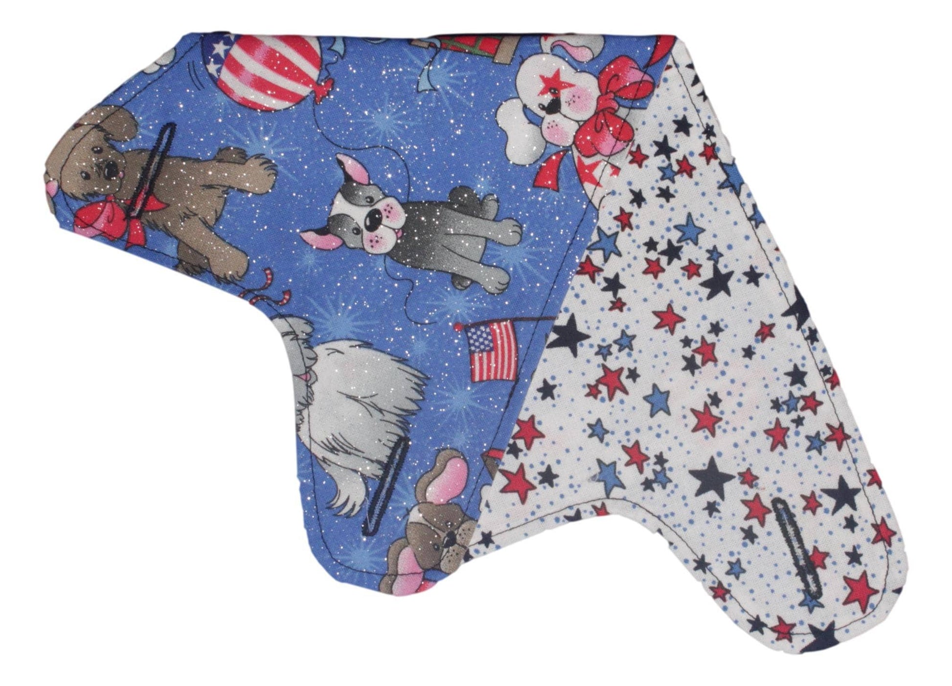4th of July Celebration Puppies * Independence Day Dogs * USA * American Stars Interchangeable Reversible Pet Dog Cover for PAWZLY Harnesses