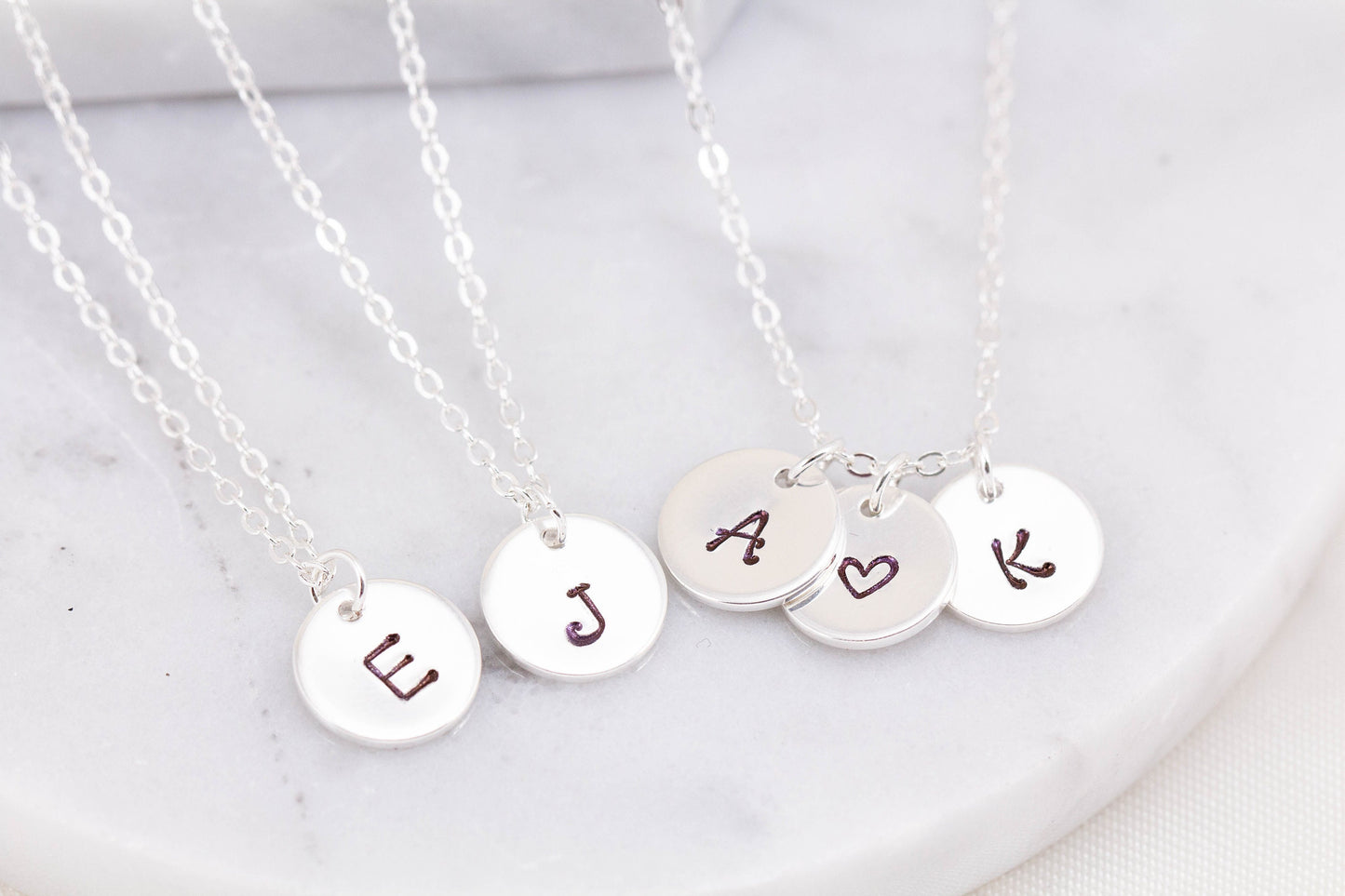 100% Sterling Silver Initial necklace, Silver letter necklace , Personalised necklace, Custom initial necklace , gift for mum