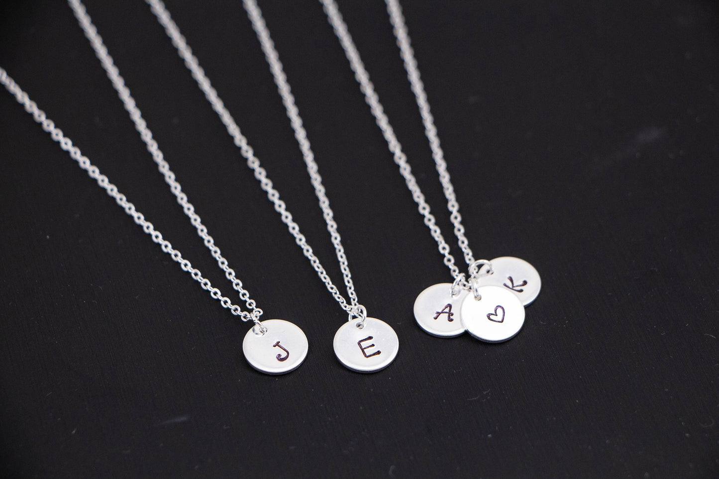 100% Sterling Silver Initial necklace, Silver letter necklace , Personalised necklace, Custom initial necklace , gift for mum