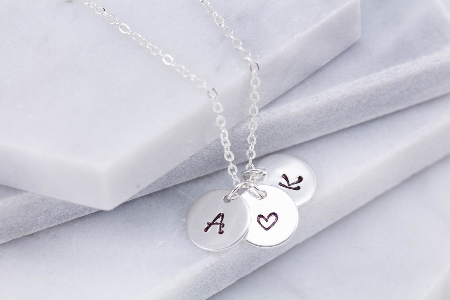 100% Sterling Silver Initial necklace, Silver letter necklace , Personalised necklace, Custom initial necklace , gift for mum