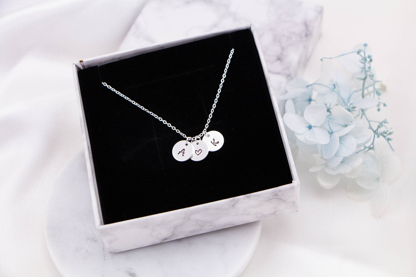 100% Sterling Silver Initial necklace, Silver letter necklace , Personalised necklace, Custom initial necklace , gift for mum