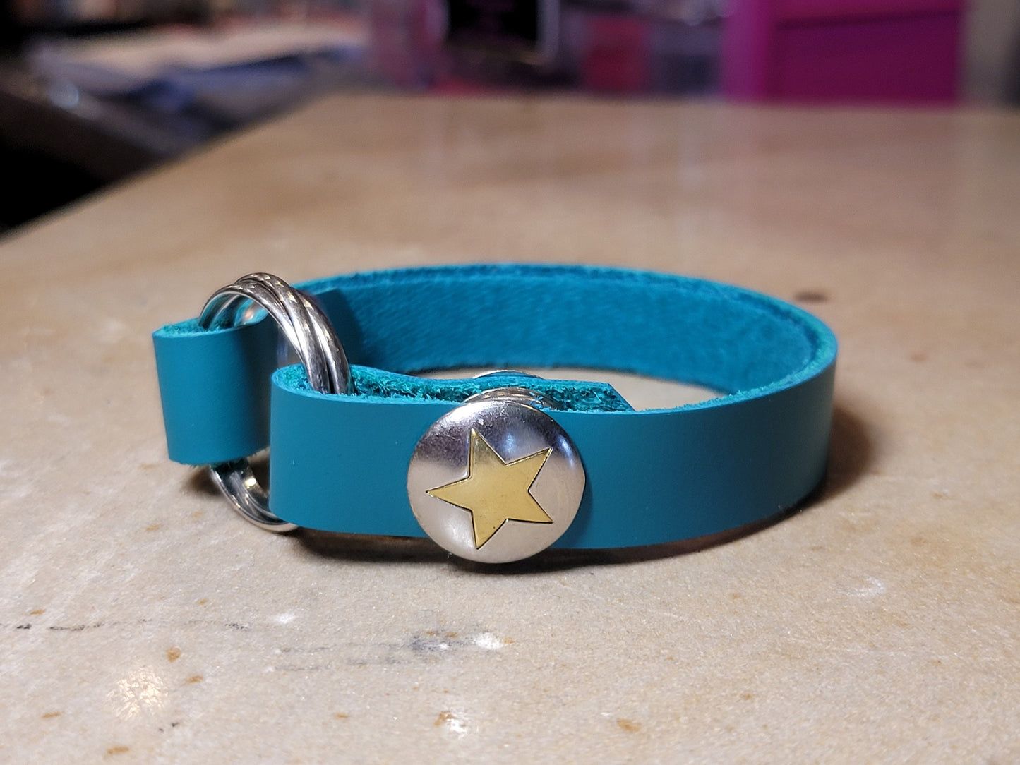 STAR SNAPS! Ring Holder: Special Limited Edition Leather Bracelet for Widows, Nurses, Drummer, Artist, Swollen Hands due to injury/pregnancy