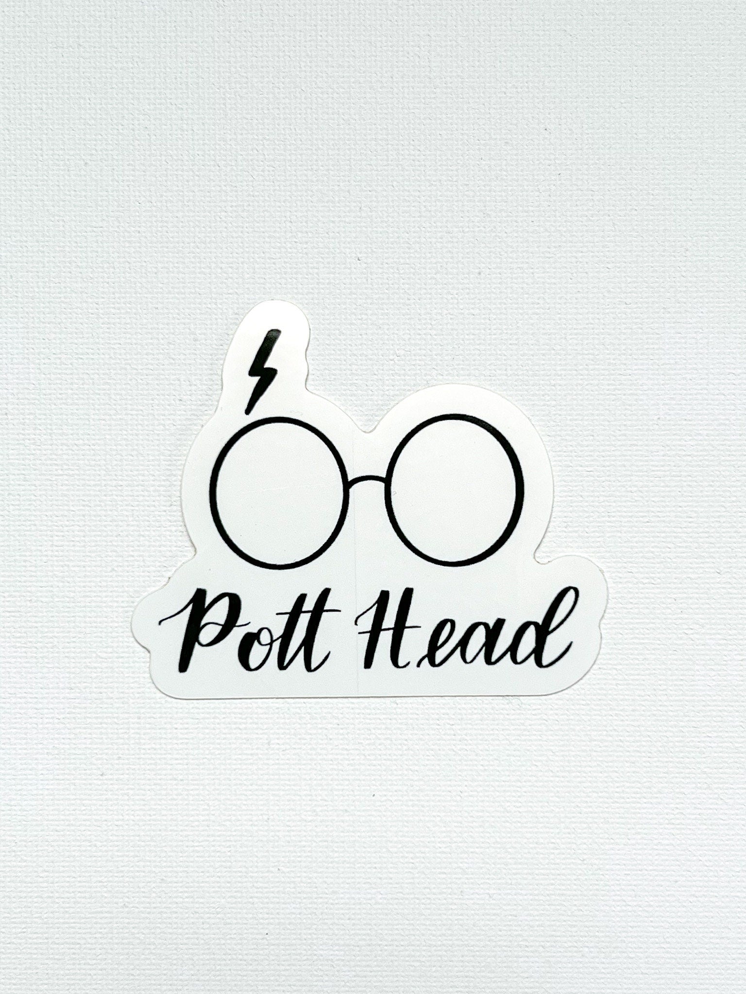 Pott Head Harry Potter Sticker | waterproof dishwasher safe| Gift for Best Friend | water bottle laptop phone case sticker | Teen gift