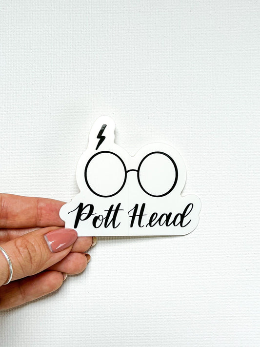 Pott Head Harry Potter Sticker | waterproof dishwasher safe| Gift for Best Friend | water bottle laptop phone case sticker | Teen gift