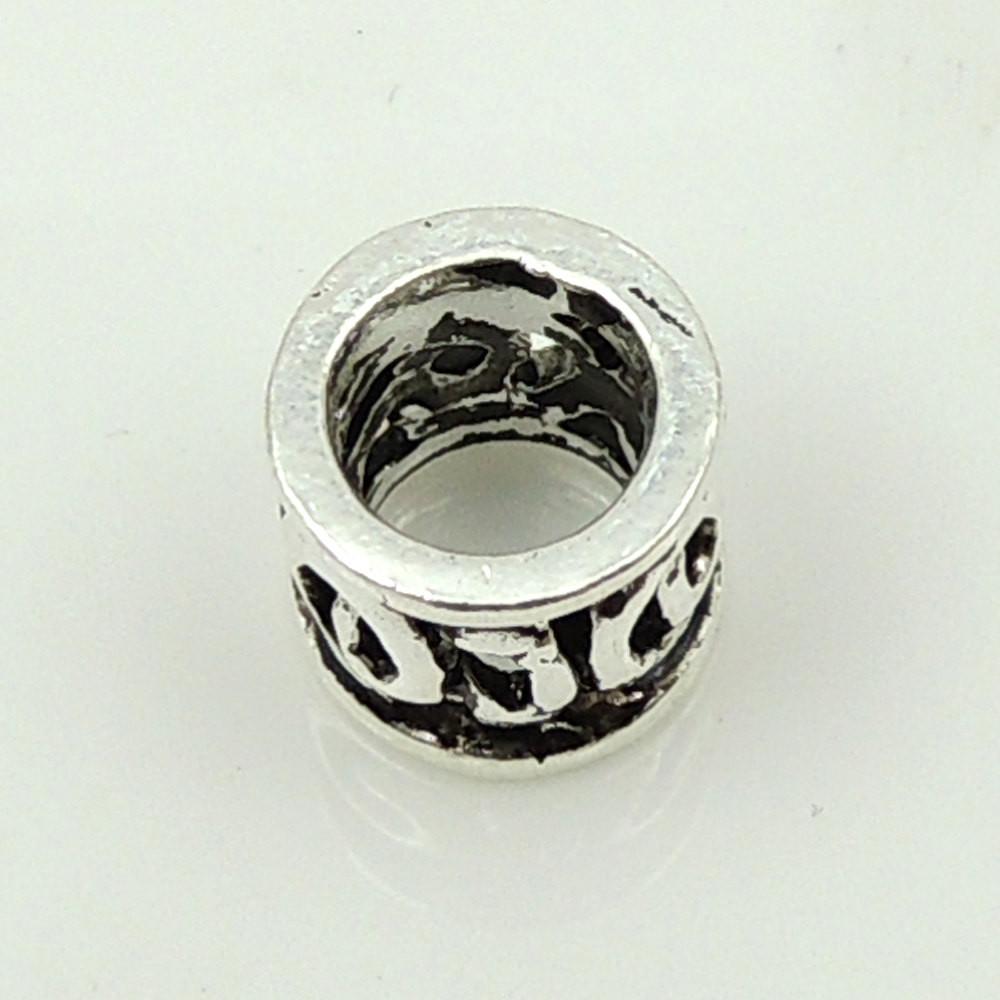 2 Pcs Sterling Silver 925 Vintage Celtic Barrel Charm Spacer Bead WSP160X2 Wholesale: See Discount Coupons in Item Details