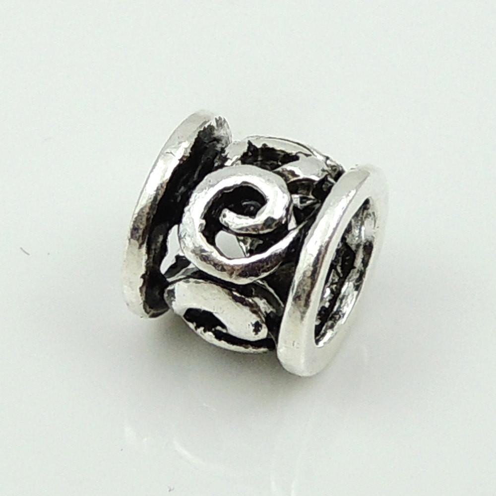 2 Pcs Sterling Silver 925 Vintage Celtic Barrel Charm Spacer Bead WSP160X2 Wholesale: See Discount Coupons in Item Details